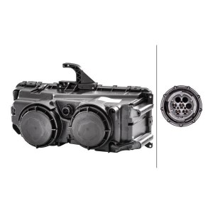 Фара головная левая Axor '04 -> 1DB247011-011 HELLA