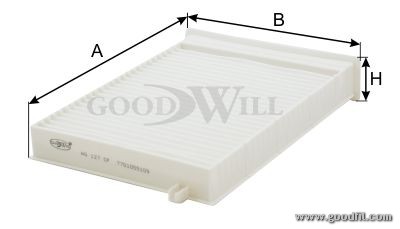 Фильтр салона AG127CF AG 127 CF GOODWILL
