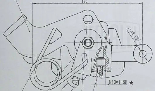 Суппорт торм. зад. прав. Hyundai Solaris (10-) d34mm (CF 084764) CF 084764 TRIALLI
