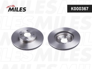 Диск тормозной передний D255мм. TOYOTA YARIS 1.0-1.5 99- / PROBOX / SUCCEED #P5# K000367 MILES