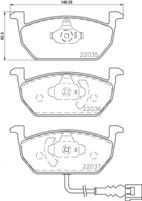 Колодки тормозные P85137 P85137 BREMBO