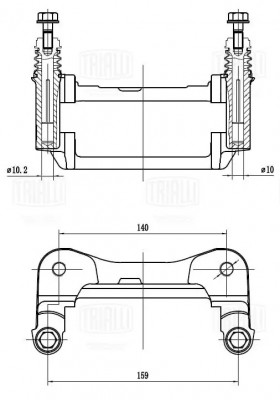 Скоба суппорта переднего для а/м ГАЗель "TRIALLI" CF350149 TRIALLI