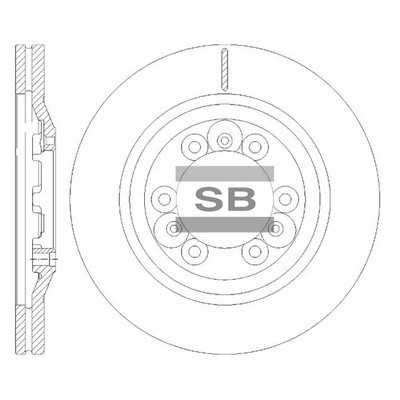 Диск тормозной GREAT WALL H3 SD8513 SD8513 SANGSIN