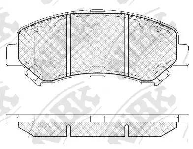 Колодки тормозные NISSAN QASHQAI 1.6/2.0 07-/X-TRAIL 07- передние PN2801 PN2801 NIBK