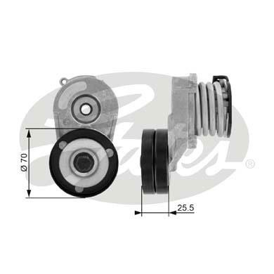 Ролик приводного ремня OPEL Astra G натяжителя GATES T38432 GATES