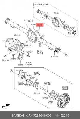 Заглушка горлышка 52216-4H000 522164H000 HYUNDAI KIA