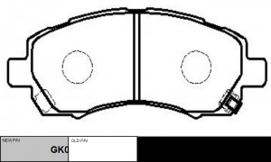 Колодки тормозные SUBARU Impreza 1992 ~ 2000 / Impreza Plus 2000 ~ 2006 / Legacy GK0989 CTR