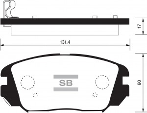 Колодки тормозные HYUNDAI Sonata NF,Tucson (08) KIA Magentis (05-) передние (4шт SP1182 SANGSIN