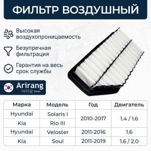 Фильтр воздушный 281131R100 ARIRANG ARG321321 ARG32-1321 ARIRANG