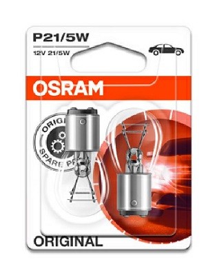 к-кт ламп ORIGINAL LINE! 2шт. (P21/5W) 12V 21/5W BAY15d качество ориг. з/ч (ОЕМ) 7528-02B OSRAM