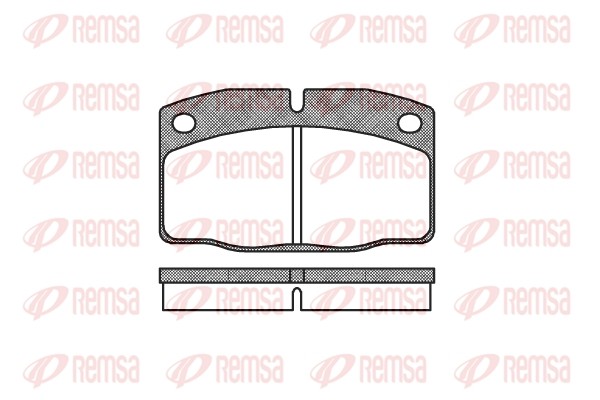 101 00 101 20=571833B=FDB173=FDB375 !колодки дисковые п.\ Opel Kadett 1.2-1.7D 8 010100 REMSA