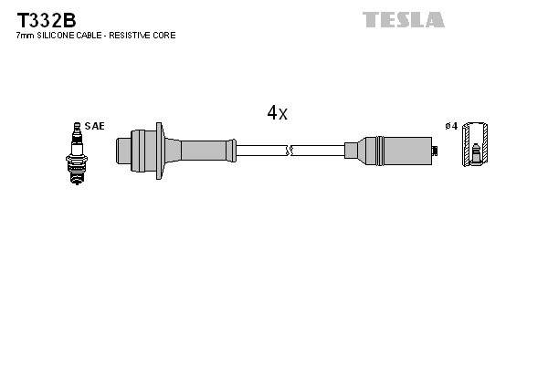 к-кт проводов высоковольтных!\ Great Wall 491 QE Евро-3 2.2 T332B TESLA