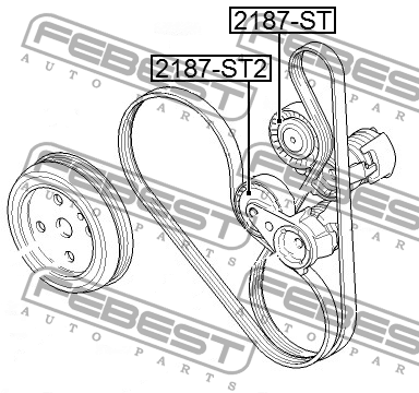 Ролик натяжной 2187-ST2 2187-ST2 FEBEST
