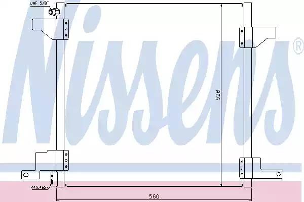 Радиатор кондиционера (конденсер) NISSENS 94390 NISSENS 94390 NISSENS