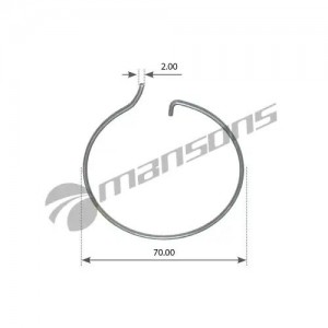 Кольцо стопорное BPW крышки ступицы MANSONS 300360 MANSONS