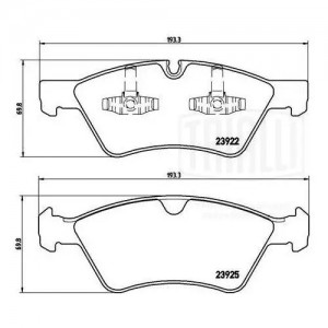 Колодки торм. Mercedes ML (W164) (05-) диск. перед. (PF 4279) PF 4279 TRIALLI