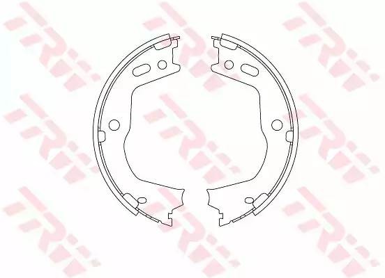 Колодки барабанные HYUNDAI SANTA FE III GS8803 GS8803 TRW