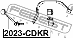 Тяга стабилизатора задняя JEEP GRAND CHEROKEE III 2004-2010 2023-CDKR 2023-CDKR FEBEST