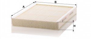 Фильтр воздушный кабины (салонный) CU31001 Mann-Filter CU 31 001 MANN FILTER