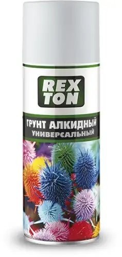 Грунт алкидный универсальный, белый, аэрозоль 520 мл REXTON RT140.10 RT14010 REXTON