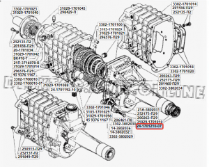 Сальник ГАЗ-3302,ГАЗель Next КПП удлинителя (ОАО ГАЗ) 24-1701210-07 GAZ GAZ