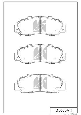 Колодки тормозные дисковые перед HONDA HR-V (GH) 99 D5060MH D5060MH MK KASHIYAMA