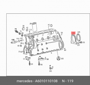 MB G-CLASS/SPRINTER OM601/602/603 A 601 011 01 08 MERCEDES BENZ