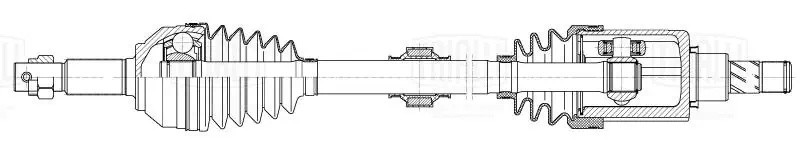 привод! передний левый\ Nissan Qashqai/Qashqai plus2 1.6-2.0 06> AR1413 TRIALLI