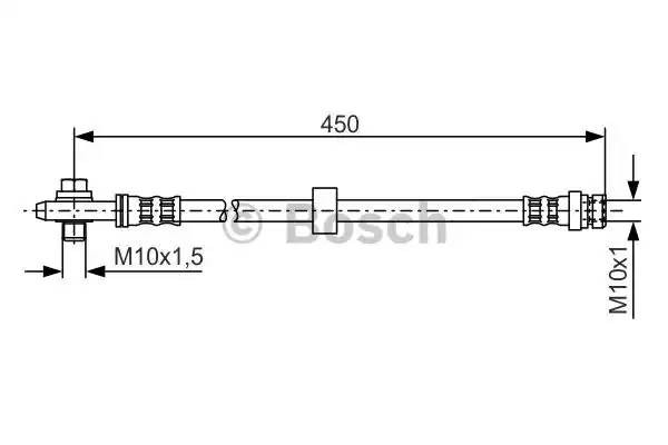 Шланг тормозной SKODA Octavia (01-) передний левый/правый BOSCH 1 987 476 648 BOSCH