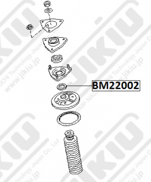 Подшипник опоры амортизатора NISSAN CUBE 98-02, MARCH 92-02, PULSAR 95-00 BM2200 BM22002 JIKIU