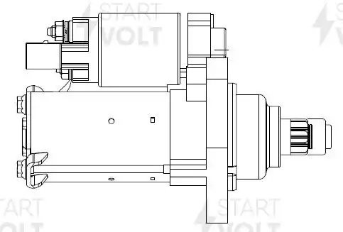 Стартер для а/м VAG Octavia A5 (09-) 1.4TSI/1.8TSI/Yeti (09-) 1.2TSI/Golf VI (08 LST 1883 START VOLT