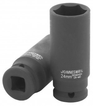 головка торцевая! ударная глубокая 1/2''DR, 24 мм\ S03AD4124 JONNESWAY