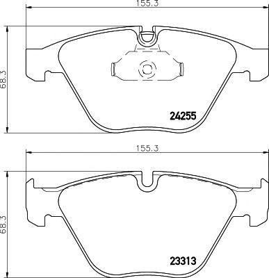 Колодки тормозные BMW 3 (E90,E91,E92,E93),X1 (E84) передние (4шт.) TEXTAR 2331301 TEXTAR