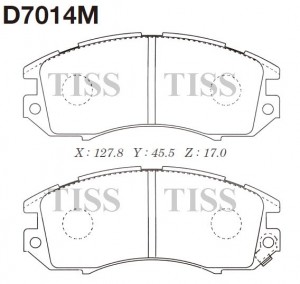 D7014M колодки дисковые передние!\ Subaru Legacy 2.0/2.2 94-99/Impreza 1.6/2.0 9 D7014M MK KASHIYAMA