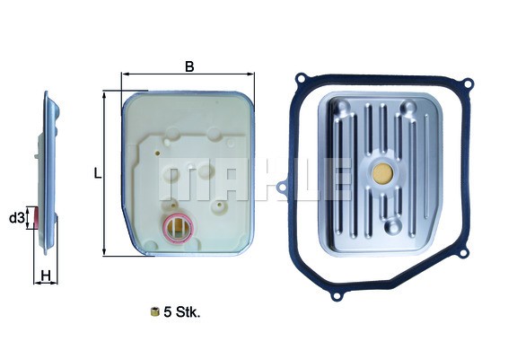 AUDI 80/A3/A4/A6/ VW GOLF IV/PASSAT [B5] К-КТ С ПРОКЛАДКОЙ/СМ.ПРОКЛ.!!!! HX147KIT MAHLE KNECHT
