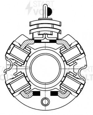 Узел щеточный стартера для а/м Chevrolet Onix (19-)/Tracker (19-) 1.2T (VBS 0518 VBS 0518 START VOLT