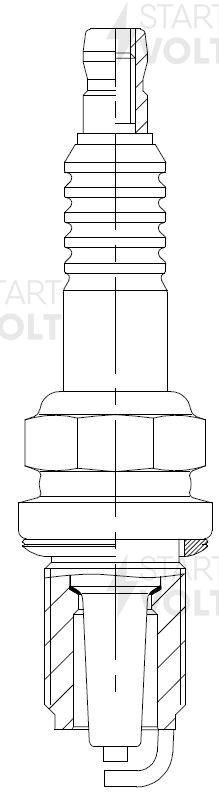 Комплект свечей зажигания для автомобилей SsangYong Rexton (02-) 2.3i/3.2i (кмпл VSP 0016 START VOLT