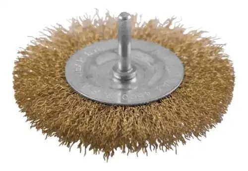 Кордщетка для дрели дисковая 75мм витая латунь КУРС 38464 KURS