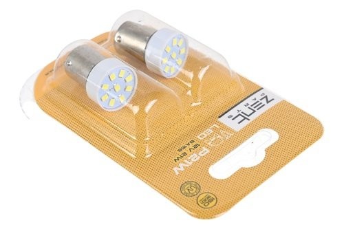 к-кт ламп! LED белый(BA15S) P21W 13SMD 5050 12V (блистер 2шт) Z09010 ZENTPARTS