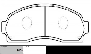 Колодки тормозные FORD Explorer 2002 ~ 2011 перед прав.лев. (старый арт. CKF-7)  GK0152 CTR