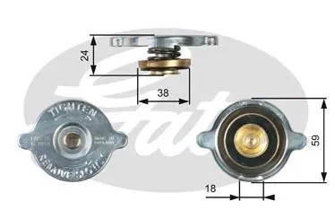 Крышка радиатора RC113 (7410-30013) RC113 GATES