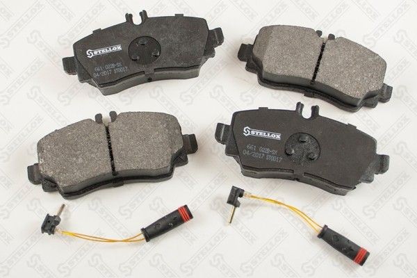 колодки дисковые передние! с антискрип. пластинами\ MB Vaneo 1.6i/1.9i/1.7CDi 01 661-022B-SX STELLOX