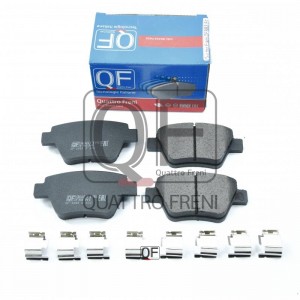 колодки дисковые задние! с антискрип. пл.\ AudiA3, VW Golf, Skoda Superb 1.2-3.2 QF89351 QUATTRO FRENI