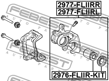 Суппорт тормозной задний правый 2977-FLIIRL 2977-FLIIRR FEBEST