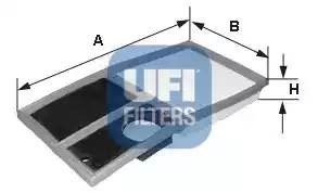 Фильтр воздушныйSeat Altea/Cordoba/Ibiza, Skoda Fabia/Roomster, VW Golf/Polo 1.4 3034200 UFI