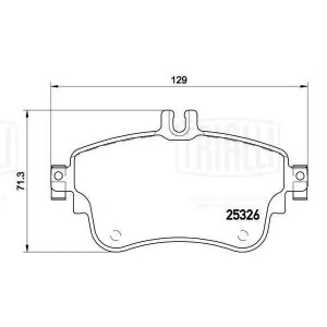 Колодки торм. Mercedes A (W176) (12-)/B (W246) (13-) диск. перед. (PF 4286) PF4286 TRIALLI