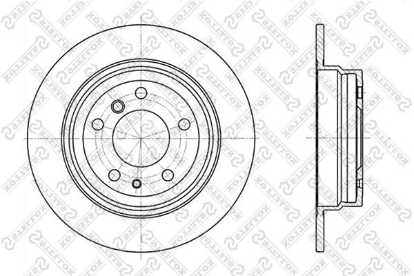 диск тормозной задний!\ BMW E34 2.0-3.5 M20-M30/M43-M60 87> 6020-1520-SX STELLOX