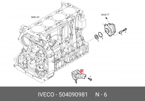 кронштейн бачка ГУР!\ IVECO 504090981 IVECO