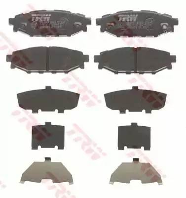 Колодки задние SUBARU FORESTER, IMPREZA, LEGACY, OUTBACK GDB3373 GDB3373 TRW