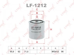 MERCEDES BENZ 2.0-3.5D/TD 85>> LF-1212 LYNXAUTO